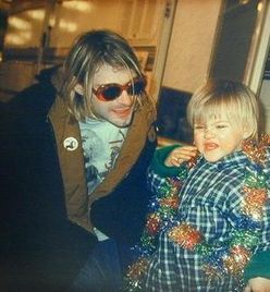 Kurt Cobain and Frances Bean